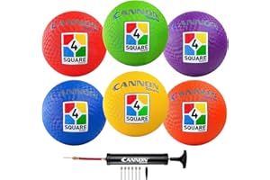 Cannon Sports 4 Square Playground Balls - 8.5 Inch - for Kickball, Handball & Dodgeball