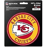 Kansas City Chiefs NFL Team Logo Vinyl Sticker–Officially Licensed Kansas City Chiefs 4 Inch Heavy Duty Decal for Indoor or Outdoor–Use for Laptops, Coolers, & Notebooks–Show Your Chiefs Pride