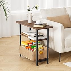 SLEEPING LAMB Side Table for Living Room, 3-Tier