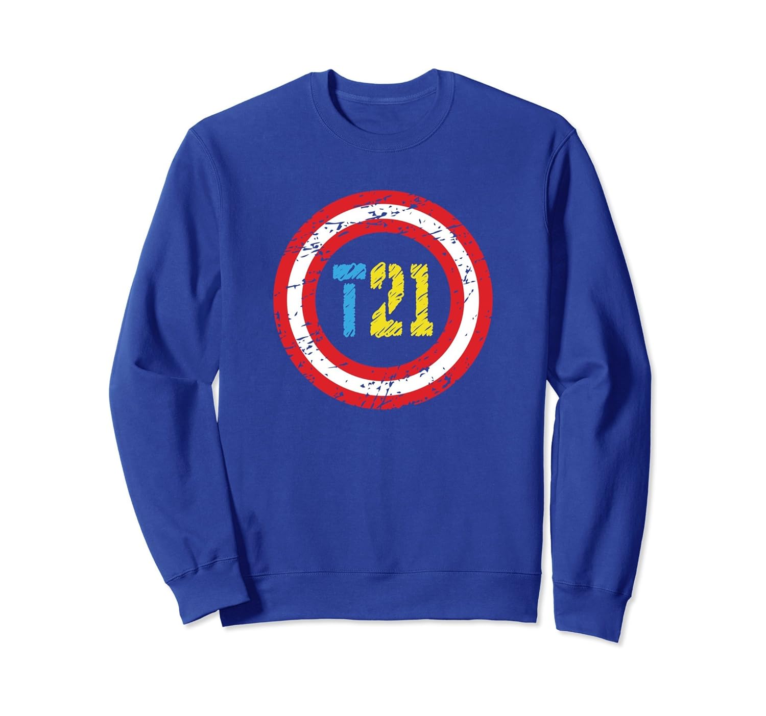 Down Syndrome T21 Superhero Sweatshirt for Kids Moms Dads-anz