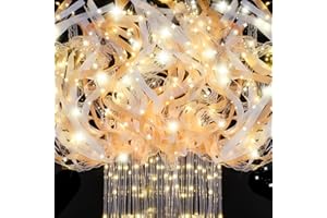 HONLYNE 58 PCS Wedding Wands with Lights,Fairy Wands, LED Silk Fairy Wand with Bells for Wedding Send Off, New Year, Raves, Concert, Birthday