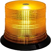 Buyers Products SL640ALP, 5 Inch Wide Incandescent Beacon Strobe Light, Work Trucks, Snow Plow Trucks, Warning Lights for Tow Trucks, Amber