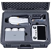 Lykus Titan MA310 Waterproof Hard Case for DJI Air 3S/Air 3 and DJI RC 2/RC-N2, Support Lanyard [CASE ONLY]