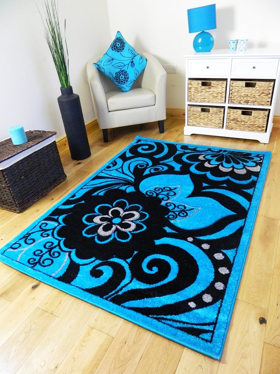 NEW SMALL MEDIUM XX LARGE MODERN TEAL BLACK SILVER FUNKY CARVED QUALITY