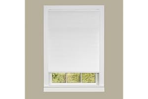 Cordless Light Filtering Cellular Pleated Window Shades - 27 Inch Width, 64 Inch Length (White) - Room Darkening Top-Down Honeycomb Pull Down Blinds for Windows and Skylights by Achim Home Decor