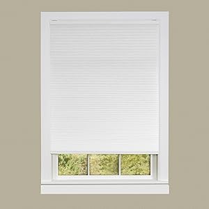 Achim Home Furnishings Honeycomb Pleated Cordless Window Shade, 30 by 64-Inch, White