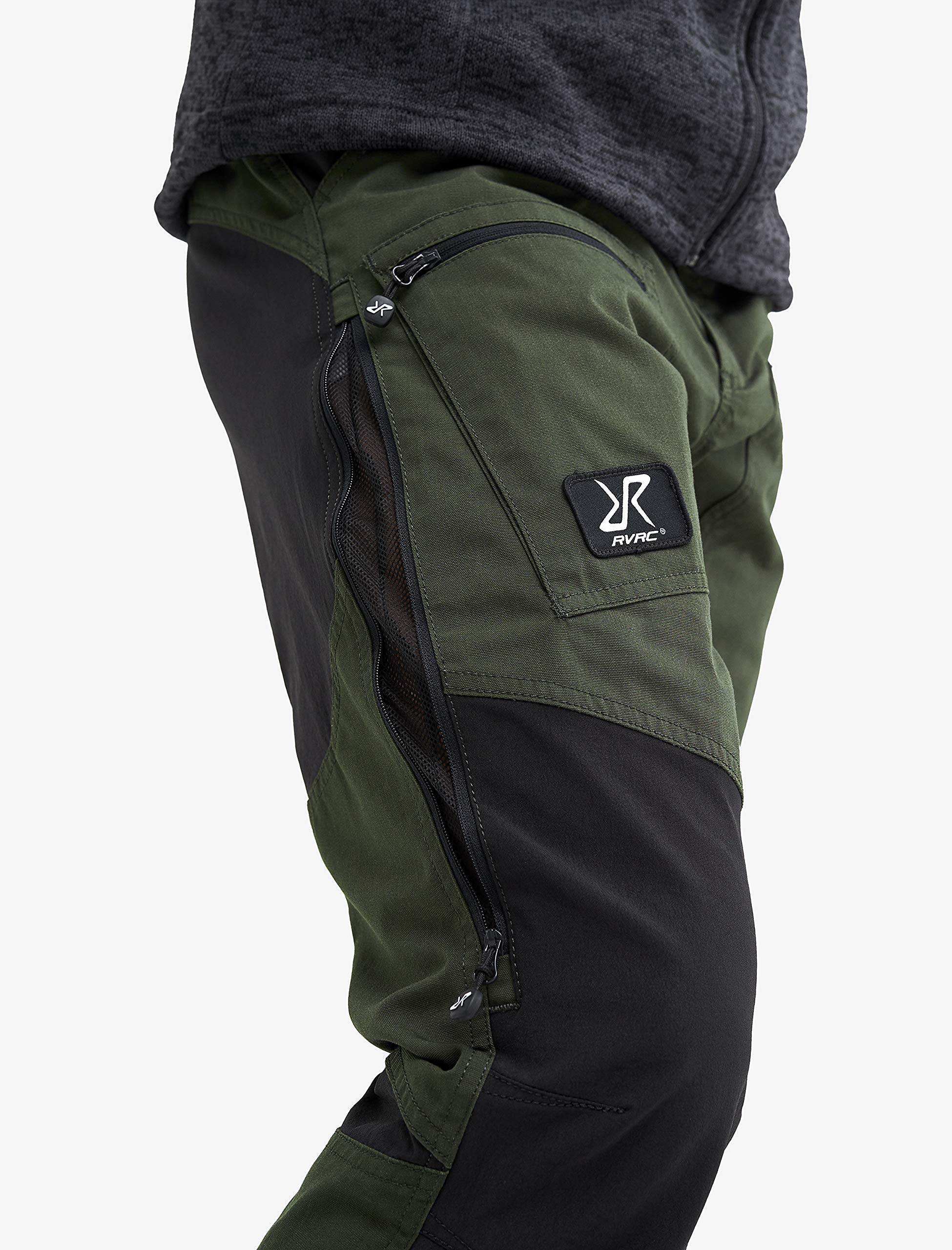 RevolutionRace Herren Nordwand Pro Pants, Hose zum Wandern und für viele Outdoor-Aktivitäten, Forest Green, XS 4