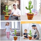 seOSTO Volume Control Talking Cactus Toy Repeats What You Say 12.6in view 6