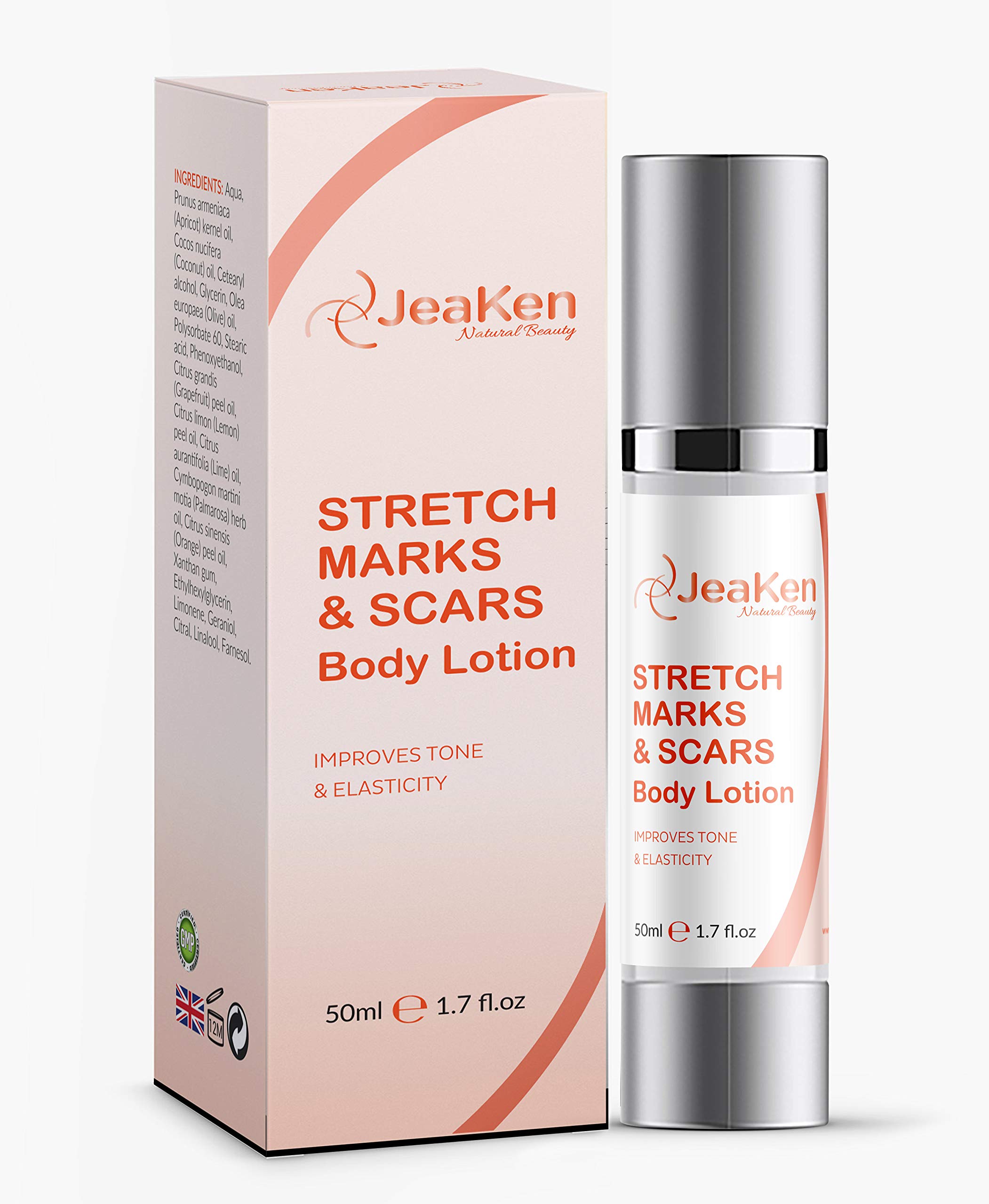 STRETCH MARK REMOVER - SCARS BODY LOTION - Firming Body Lotion Infused with Essential Oils and Extracts to Improve the Appearance of Scars Stretch Marks and Uneven Skin Tone - 50 ml
