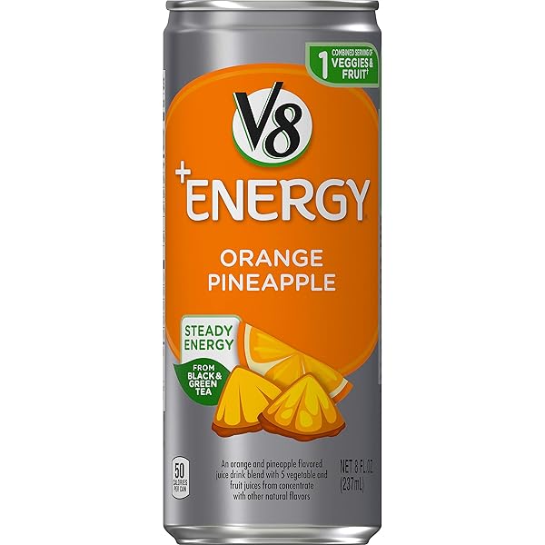 V8 +ENERGY, HEALTHY ENERGY DRINK, NATURAL ENERGY FROM...