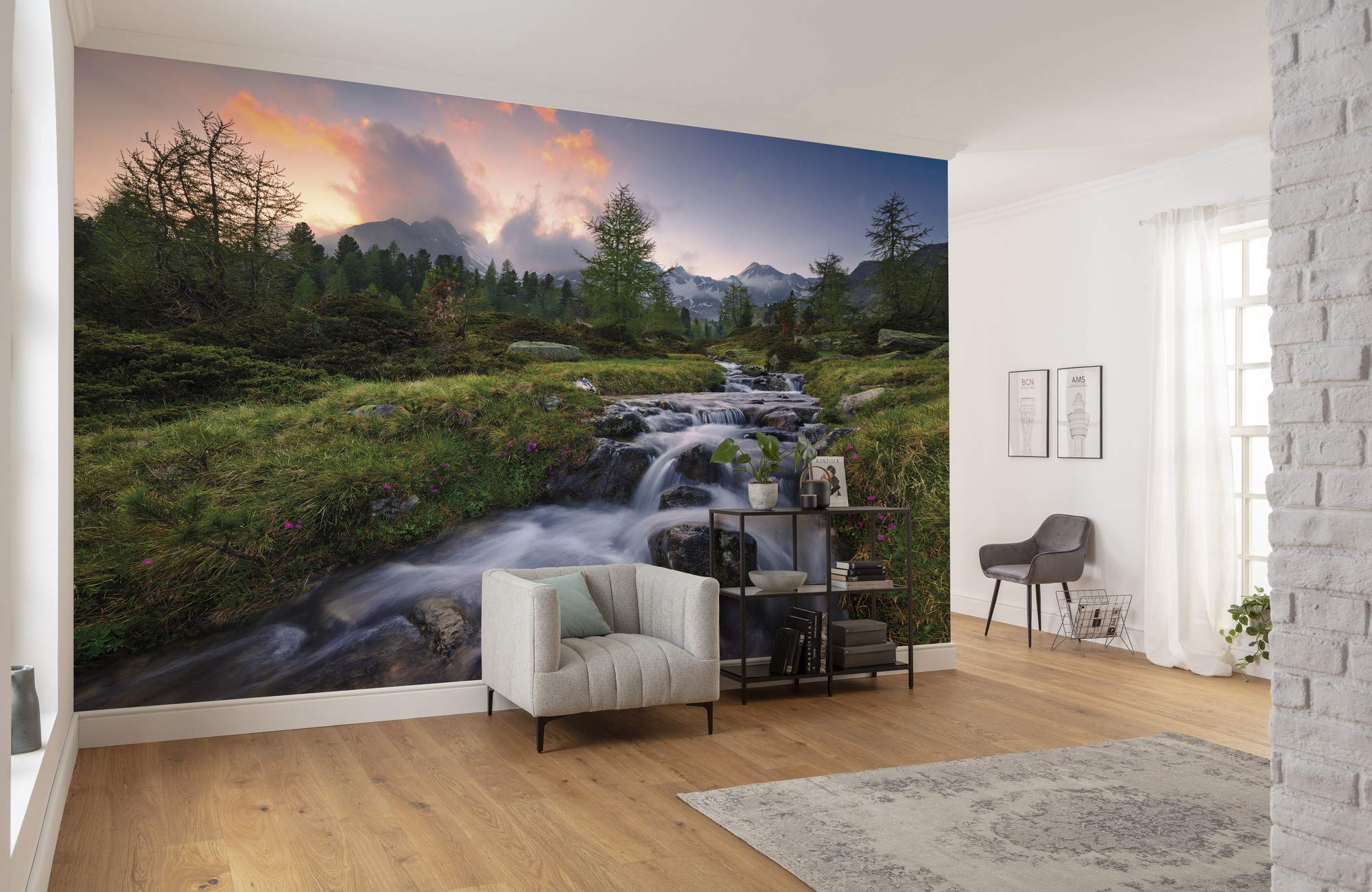Komar SHX9-096 Non-Woven Photo Wallpaper with Wild Paradise Design XXL Decoration Nature Landscape Bedroom Living Room Office Hallway 450 x 280 cm (Width x Height) Multi-Coloured