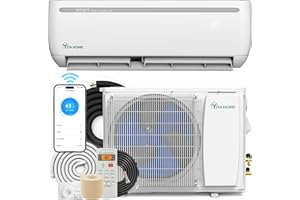 YITAHOME 12000 BTU Mini Split Air Conditioner Heat Pump System, 20 SEER2 115V Ductless Inverter System with Wi-Fi & Alexa Compatibility, Covers Up to 750 Sq. Ft, Complete Installation Kit Included