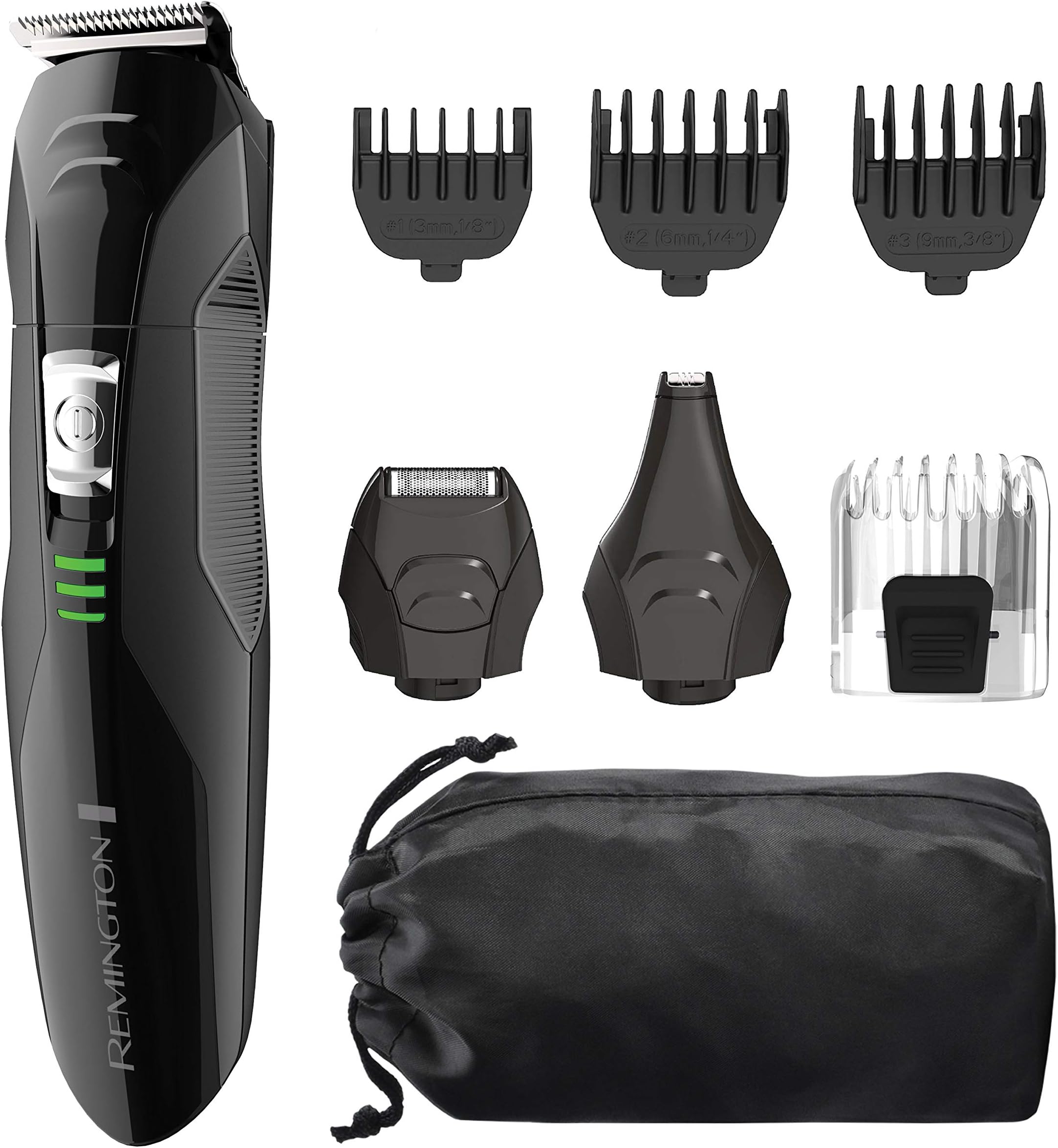 Remington PG6025 All-in-1 Lithium Powered Grooming Kit, Beard Trimmer (8 Pieces)