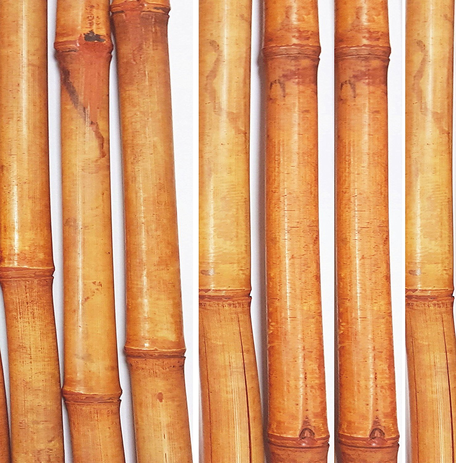 Green Floral Crafts Bamboo Poles 6 By 1 2 1 Dia Set Of 7 Light Burnt Orange