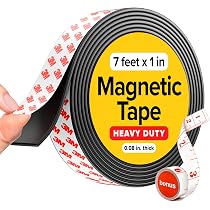 2 Bandes Magnétiques Auto-adhésives - 1m Extra Forte Pour Rideaux