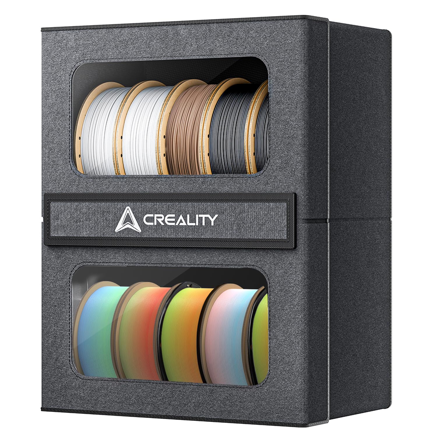 Photo 1 of Creality Filament Storage Box, 2 Tier Storage Rack, Storage 10 Spools of 1kg Filament, 3D Printer Filament Storage Container for Filament/UV Resin
