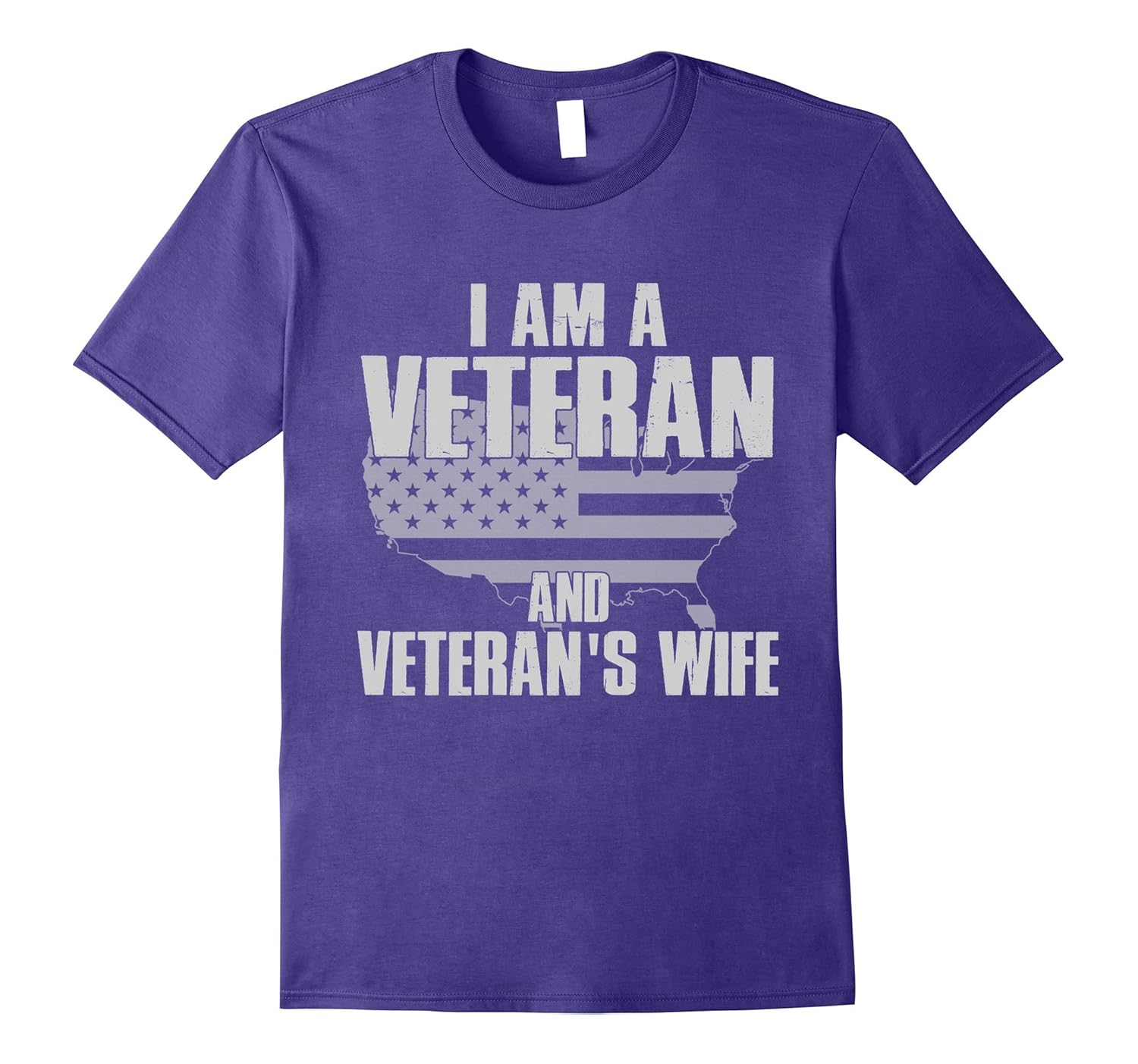 I am A Veteran and Veteran's Wife T-shirt-Rose