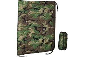USGI Industries Military Woobie Blanket | Thermal Insulated Camping Blanket, Poncho Liner | Large, Portable, Insulation, Water-Resistant, for Hiking, Survival | Compression Carry Bag