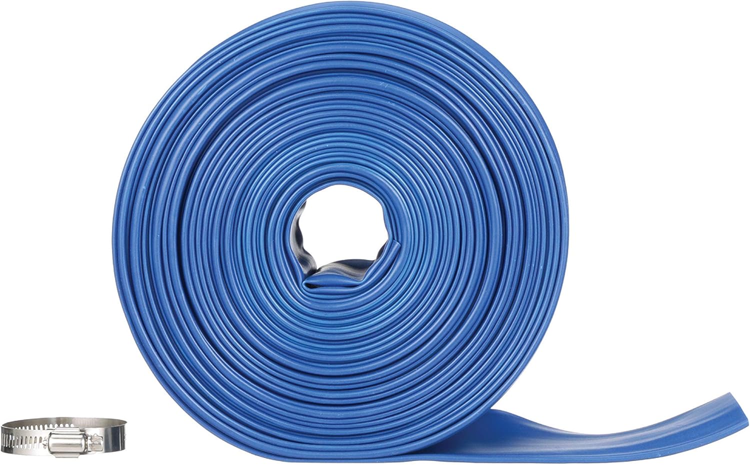Blue Devil 75-Foot Backwash Hose for Pool with Hose Clamp, 2" W x 75' L : Swimming Pool Hoses : Garden & Outdoor
