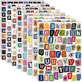 2136 Vintage Letter Stickers Ransom Magazine Alphabet Number for Scrapbook | Sticker Letters,Scrapbook Letter Stickers,Self-Adhesive Vinyl Small Sticker,Junk Journal,DIY Crafts,Laptop,Water Bottle Decor
