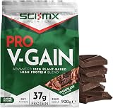 SCI-MX PRO V-GAIN 900g Chocolate Plant-Based Protein Powder 37g/serving