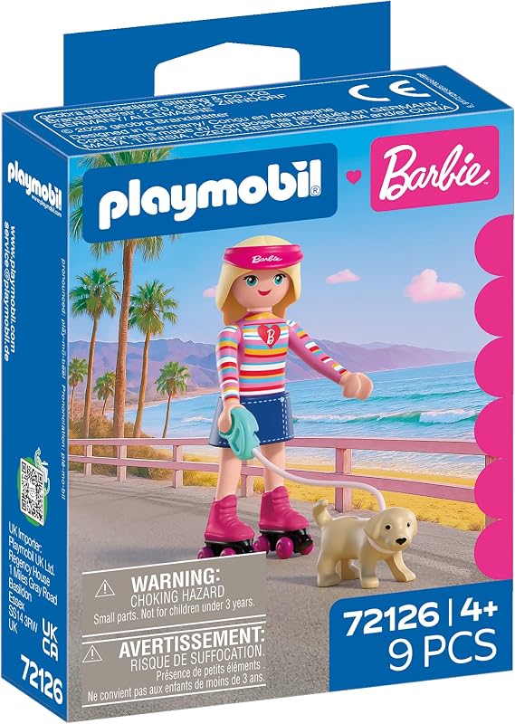 , Barbie Malibu, Set de Patins avec Barbie, Le Chiot Taffy et des Chaussures Convertibles, pour Enfants à partir de 4 Ans, 72126 — photo 7 sur 7