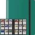 9 Pockets Card Binder for Trading Cards, Baseball Card Collection Binder with 360 Side Loading Pockets Sports Card Book Card Folder Card Album Card Holder Fit for MTG Football Play Cards (Green)