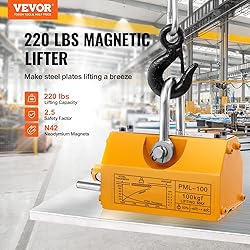 VEVOR Magnetic Lifter, 220 lbs/100 kg Pulling