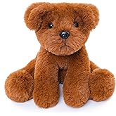 WEIGEDU Chocolate Labs Labrador Stuffed Animals, Stuffed Puppies, Retrievers Dog Plush Toys for Kids Boys Girls Birthday Bedtime Gifts, 7.9 inches, Brown Chocolate