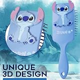 Disney Stitch Detangle Hair Brush for Women Teens Kids Blue Stitch Paddle Brush view 3