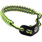 SUNYA Archery Bow Wrist Sling, 550 Paracord Strap Comfortable on Hand.100% Full Grain Leather Yoke, Multiple Camo Colors.Fit Compound Bow Stabilizer &amp; Recurve.