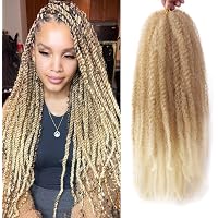 RuiYok Marley Haarverlängerung – 8 Bündel Geflochtenes Häkelhaar, Ombré, Elastisch (versch. Längen)