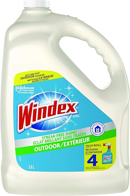 Windex Outdoor Glass Window And Surface Cleaner Streak Free Shine 3 8l 3 8 Liter Amazon Ca Health Personal Care