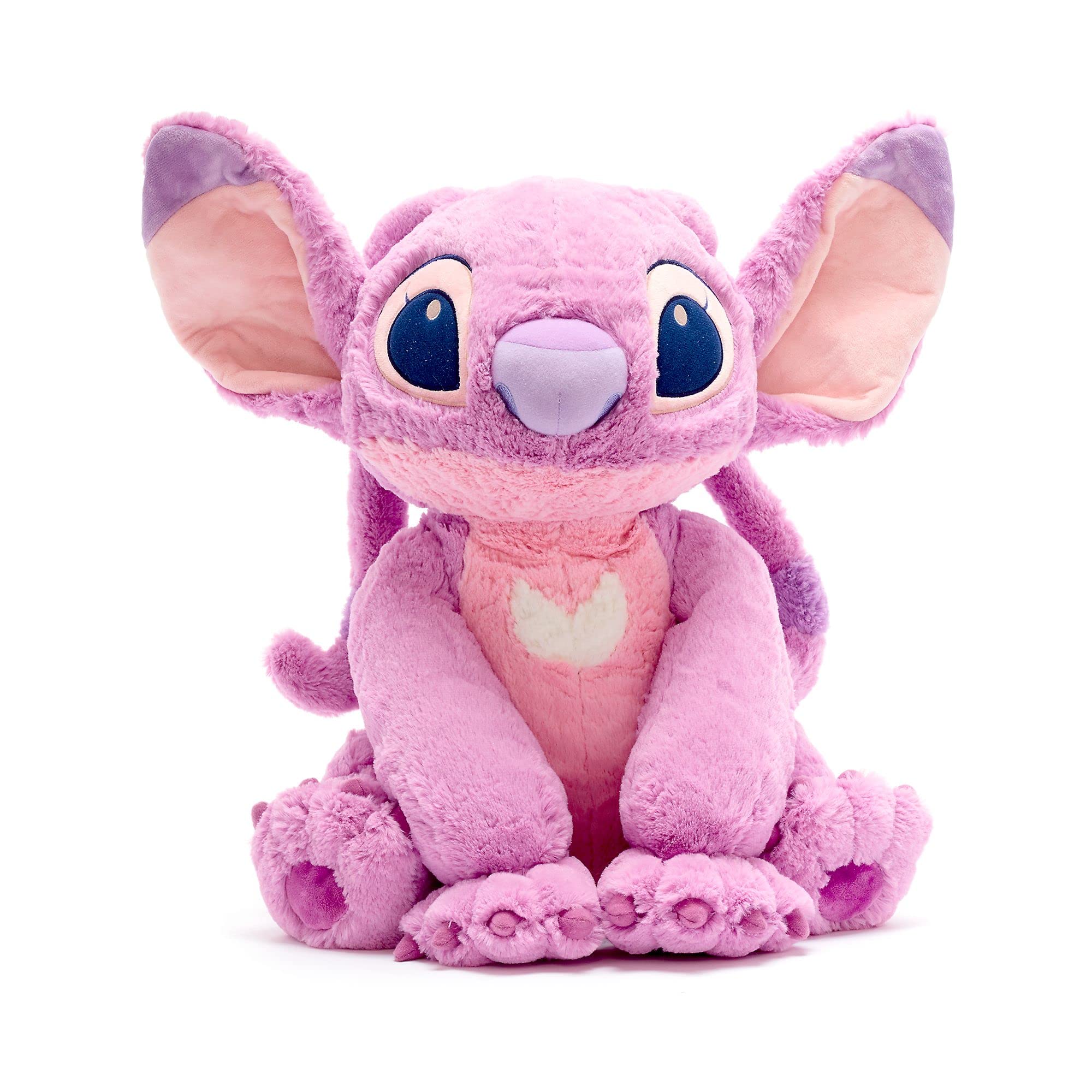 Disney Store Official Angel Large Soft Plush Toy, Lilo and Stitch, 53cm/20”, Cuddly Character Made of Soft Feel Fabric with Embroidered Details, Suitable for All Ages