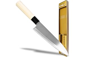 Seki Japan TSUBAZO Japanese Chef Kitchen Knife, Stainless Steel Gyuto Knife, Shiraki Handle, 185 mm (7.3 in)