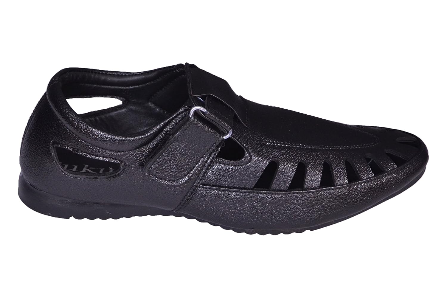 sukun black loafer casual shoes