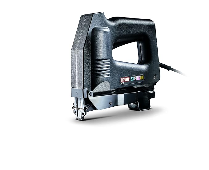 Novus Elektrotacker J - 155, universeller Tacker, Nachschlagfunktion, Schlagkrafteinstellung, Polstern, Befestigen