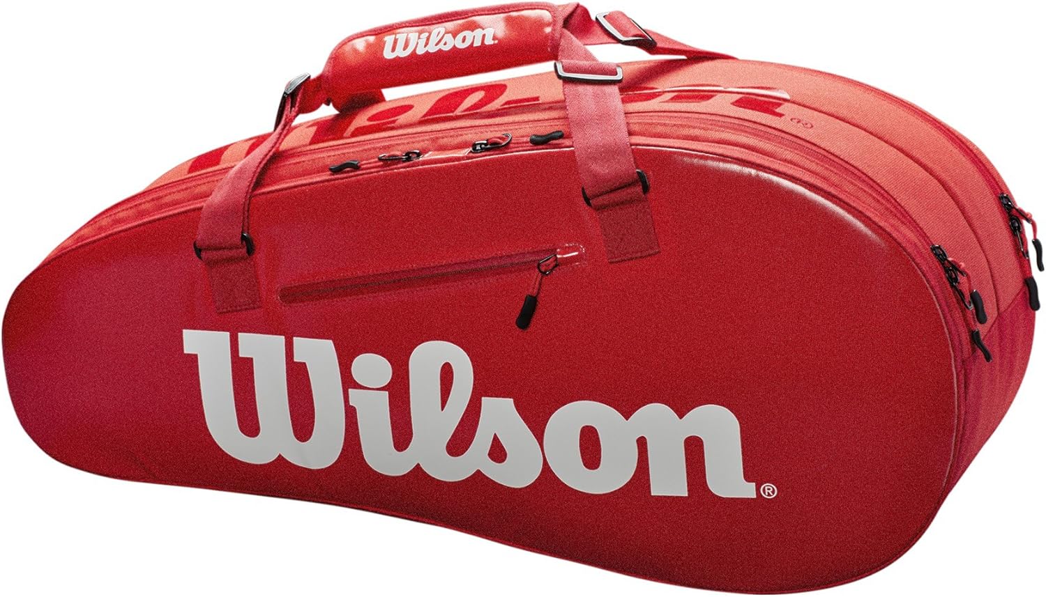 Wilson Super Tour 2 Compartment Large - Red/White : Sports & Outdoors