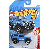 Amazon.com: Hot Wheels Ford Bronco '21, [Azul] 100/250 Entonces y ...