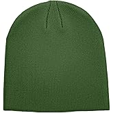 100% Cotton Beanie Hat for Men Women - Soft Unisex Winter Knit Skull Cap, Stretch Fit Fashion Fisherman Beanie