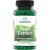 Swanson Sage Extract Overall Wellness 160 mg, 100 Capsules | Herbal Supplement for Overall Wellness and Total-Body Health, Natural Formula Made with Trusted Ingredients