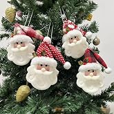 4Pcs Christmas Tree Hanging Ornaments, Christmas Tree Decoration, NEW Cute Santa Claus Hanging Pendant for Walls Windows Doors Home Party Garden
