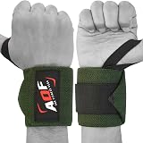 AQF Power Weight Lifting Wrist Wraps Pair One Size Fits All