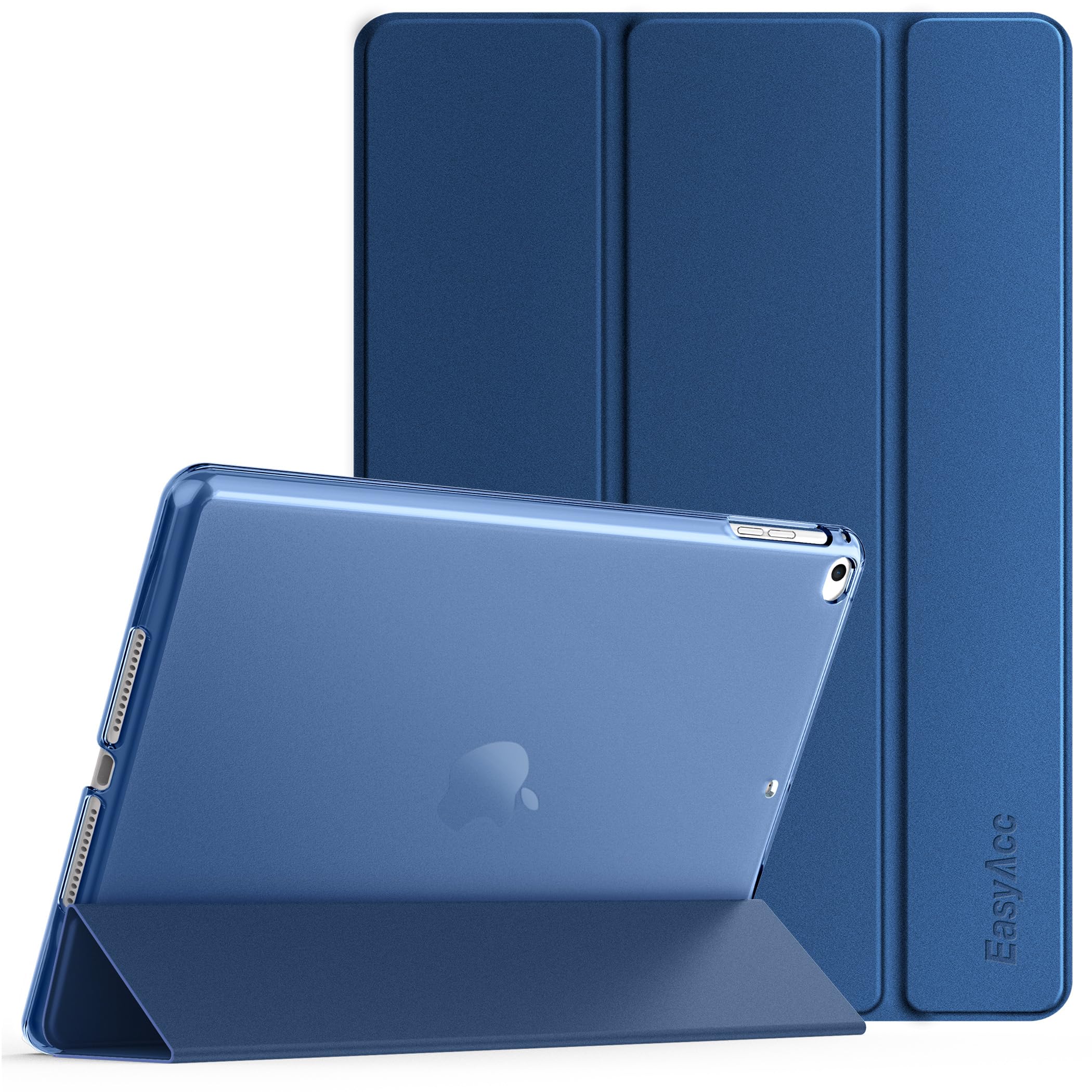 EasyAcc Case for iPad 9.7 inch 6th/5th Gen(NOT for iPad Air 5th Gen), iPad Air 2 2018 2017, Protective Cover with Stand, Auto Sleep Wake, Hard PC Case, Dark Blue — image 1