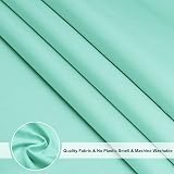 EurCross Light Green Shower Curtain 180x180cm Mould Proof Quick Dry view 2