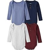 The Children's Place baby-boys And Newborn Long Sleeve Bodysuits, Multipacks
