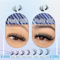 Lash Clusters 30D+40D Wispy Eyelash Clusters D Curl