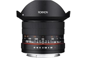 Rokinon 12mm F2.8 Ultra Wide Fisheye Lens for Sony E Mount Interchangeable Lens Cameras (NEX) - Full Frame Compatible