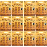Dyno-tab Injector Cleaner PLUS 6-Tab Card, 12-Pack, One card treats three 16 gal/60 liter fill-ups, Fast dissolving, 100% active ingredients - NO solvents, 45446-12pk