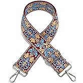 LVYOUME Silver Hardware Crossbody Strap 2" Wide Shoulder Straps Adjustable Purse Strap Replacement Belt Crossbody Canvas Bag Handbag